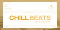 Minimal Chill Music Listening Party Twitter Post