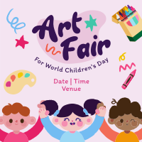 Art Fair Children's Day Instagram Post Design