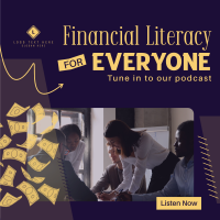 Financial Literacy Podcast Instagram Post
