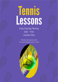 Tennis Lesson Flyer Design