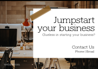 Jumpstart Your Business Postcard