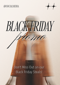 Black Friday Minimalist Promo Flyer Design