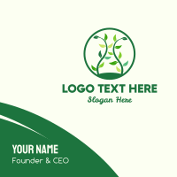 Green Organic Tree Business Card Image Preview