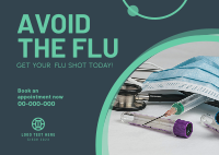 Get Your Flu Shot Postcard