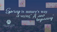 Spring Quote Facebook Event Cover