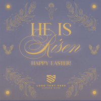 Rustic Easter Sunday Linkedin Post Design