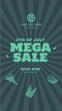 Independence Mega Sale TikTok Video Design