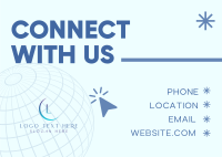 Corporate Connect With Us Postcard