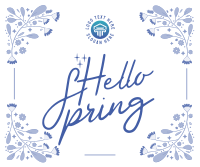 Floral Hello Spring Facebook Post