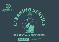 Janitorial Service Postcard