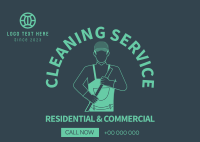 Janitorial Service Postcard Design