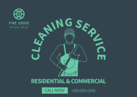 Janitorial Service Postcard Image Preview