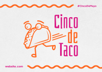 Cinco De Taco Postcard