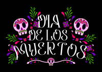 Dia De Muertos Postcard example 2