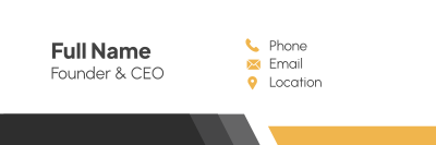 Yellow Corporate Email Signature Image Preview