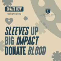 Droplet Blood Donation Linkedin Post