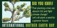 Earth Day Tree Planting Twitter Post