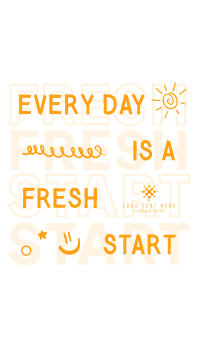 Fresh Start Quote Facebook Story