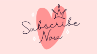 Heart Subscribe Now YouTube Video Design