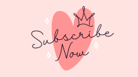 Heart Subscribe Now YouTube Video