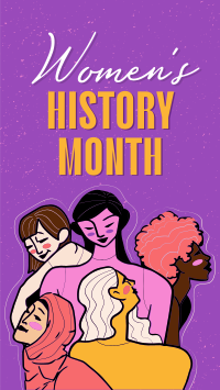 Women's History Month March Facebook Story