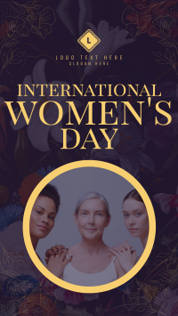 Floral International Women's Day Facebook Story