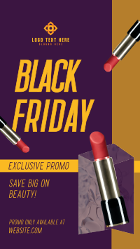 Black Friday Beauty Sale TikTok Video Design