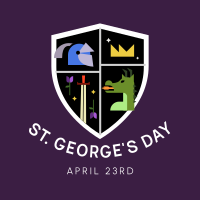 St. George's Day Shield Instagram Post