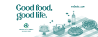 Good Food Quote Facebook Cover Design