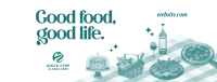 Good Food Quote Facebook Cover Image Preview