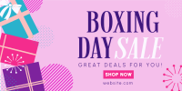 Boxing Day Special Deals Twitter Post Design