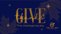 Minimalist Thanksgiving Facebook Event Cover