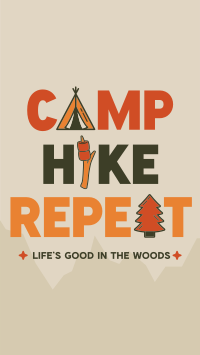 Minimalist Camping Quote Facebook Story