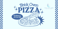 Retro Brick Oven Pizza Twitter Post