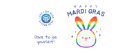 Rainbow Bunny Facebook Cover