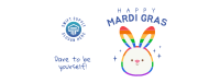 Rainbow Bunny Facebook Cover