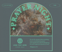 Rustic Prayer Night Facebook Post