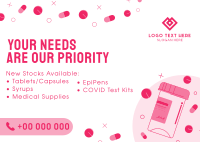 Your Needs Are Our Priority Postcard