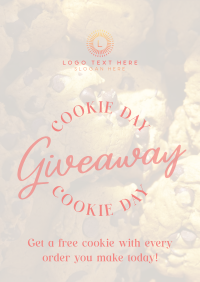 Cookie Giveaway Treats Poster Design