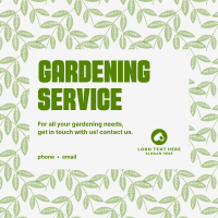Gardening Service Instagram Post example 1