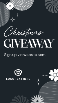 Abstract Christmas Giveaway Instagram Story
