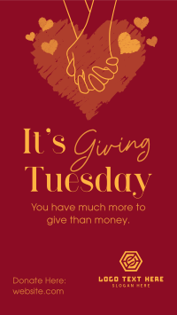 Giving Tuesday Hand Facebook Story Image Preview