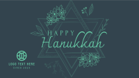 Hanukkah Star Greeting Facebook Event Cover