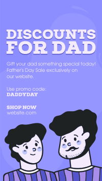 Daddy Day Discounts Facebook Story