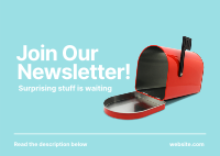 Join Our Newsletter Postcard
