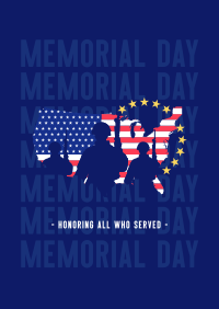 Military Soldier Memorial Poster