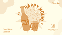 Happy Hour Drinks Facebook Event Cover Image Preview