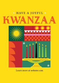 Geometric Kwanzaa Poster