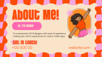 Quirky Fun About Me Facebook Event Cover