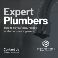 Expert Plumbers Instagram Post Design